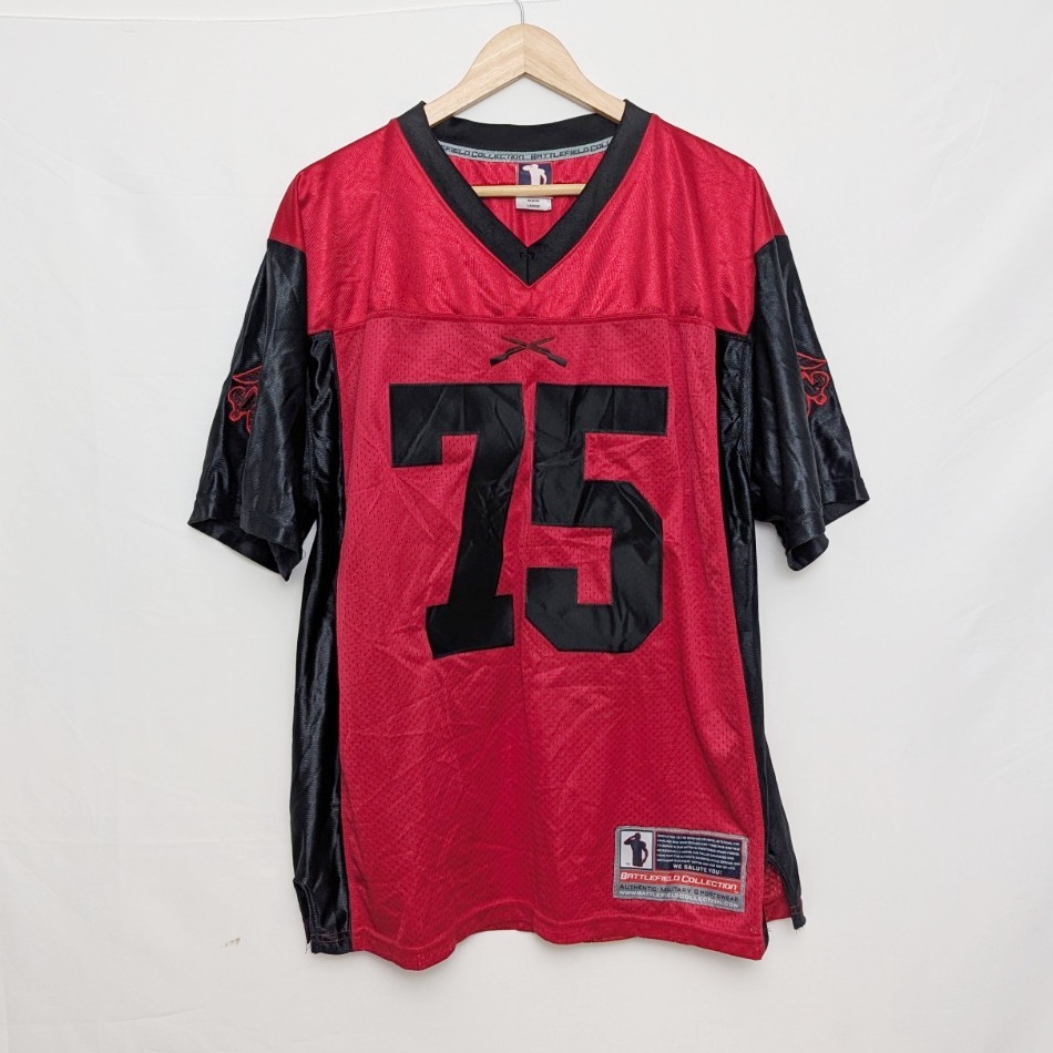 Vintage Us Marines Battlefield Collection Jersey – Red/black – Size L – #75