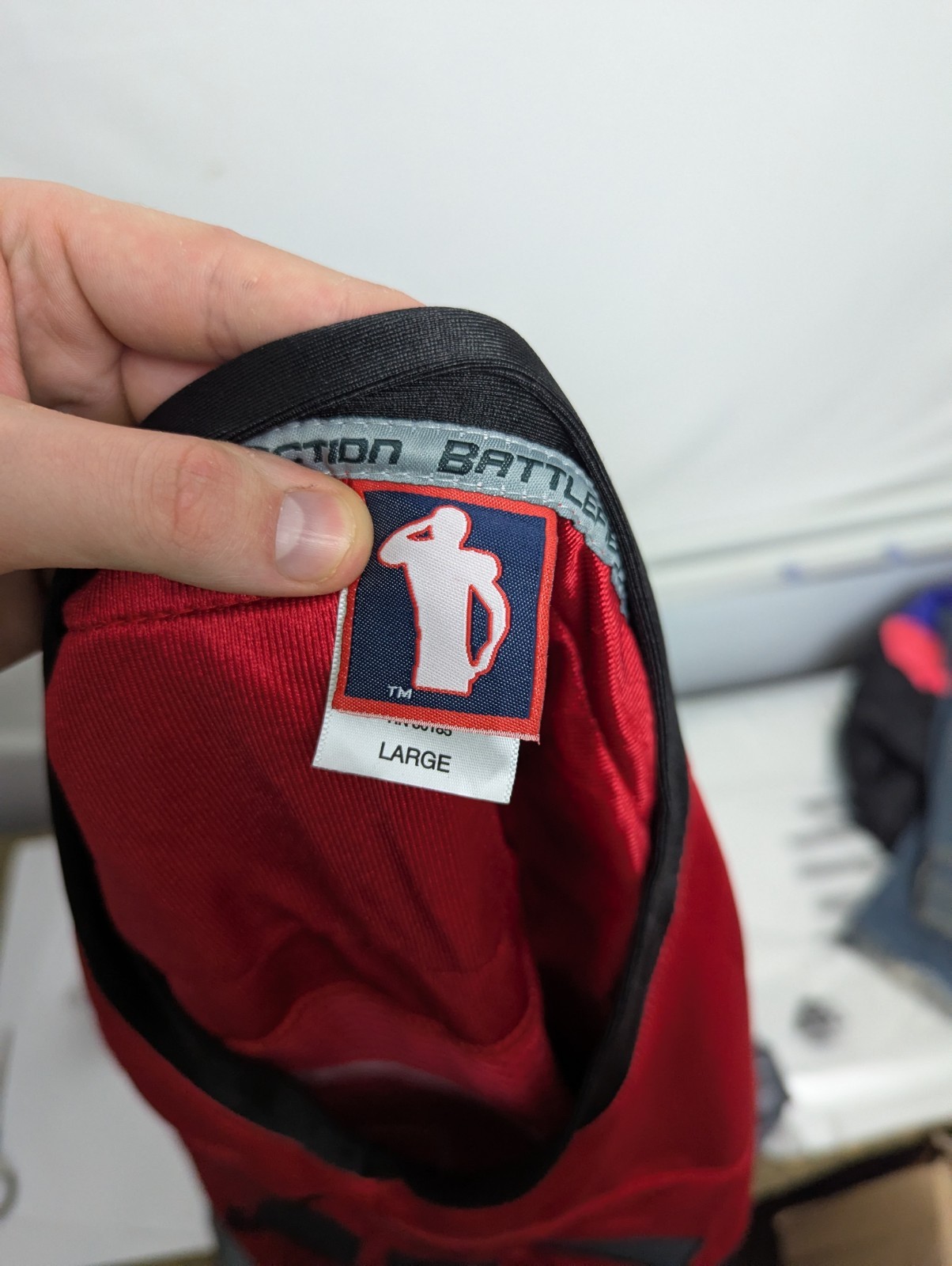 Vintage Us Marines Battlefield Collection Jersey – Red/black – Size L – #75