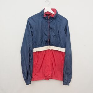 Vintage Woolrich Colour Block Windbreaker Jacket - Navy/red - Size Xl