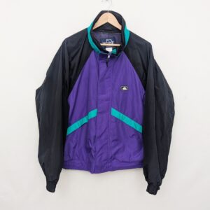 Vintage Woolrich Colour Block Windbreaker Jacket - Purple/teal - Size Xl