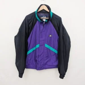 Vintage Woolrich Colour Block Windbreaker Jacket - Purple/teal - Size Xl