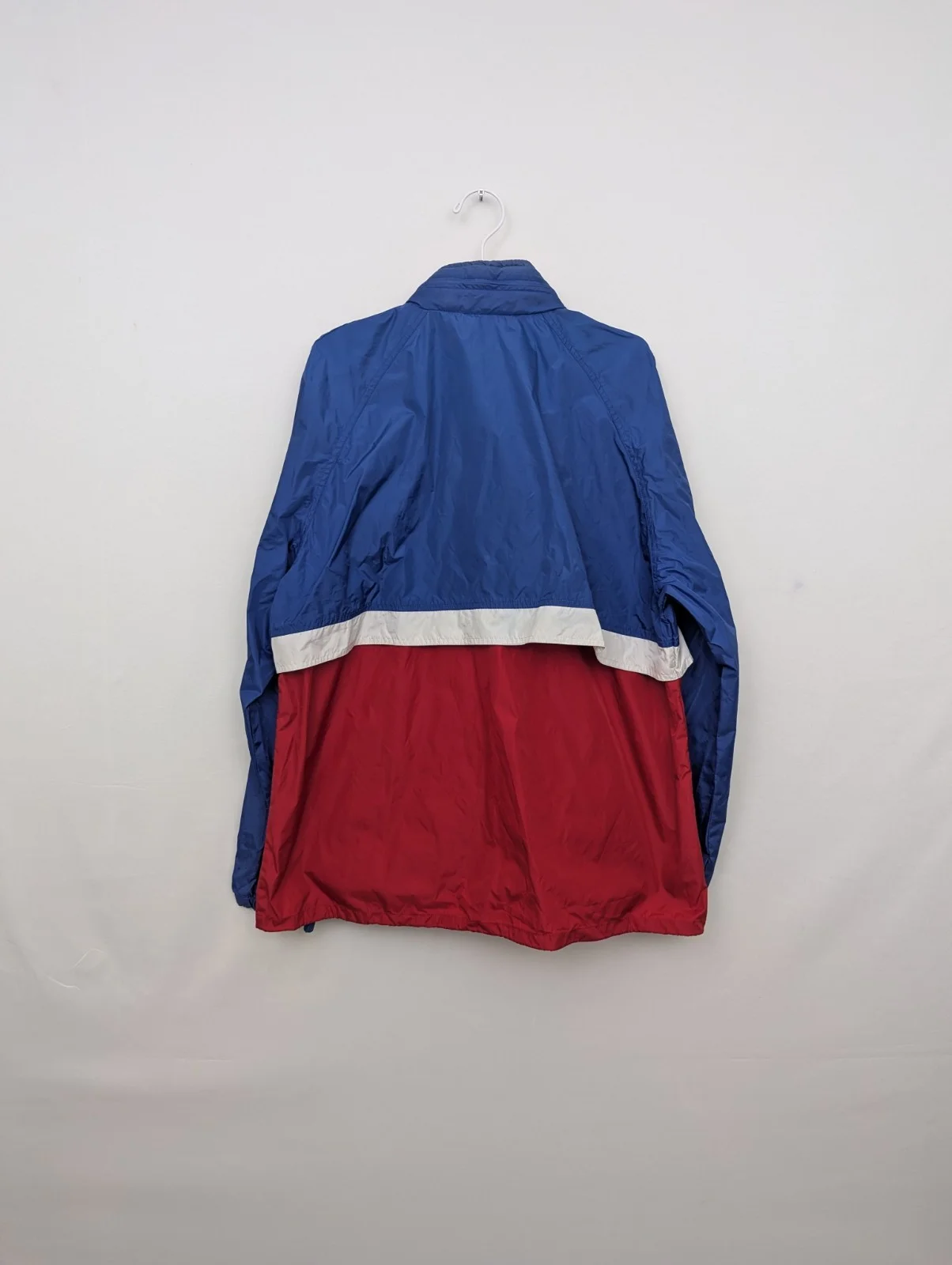 Vintage Woolrich Royal Windbreaker Jacket - Blue/red - Size Large