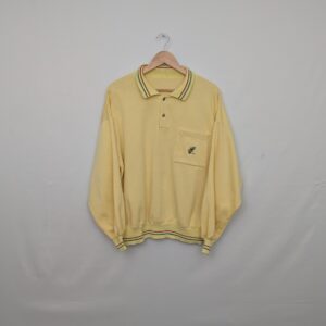 Vintage Yellow Golf Pullover Sweatshirt - Size Large - 90s