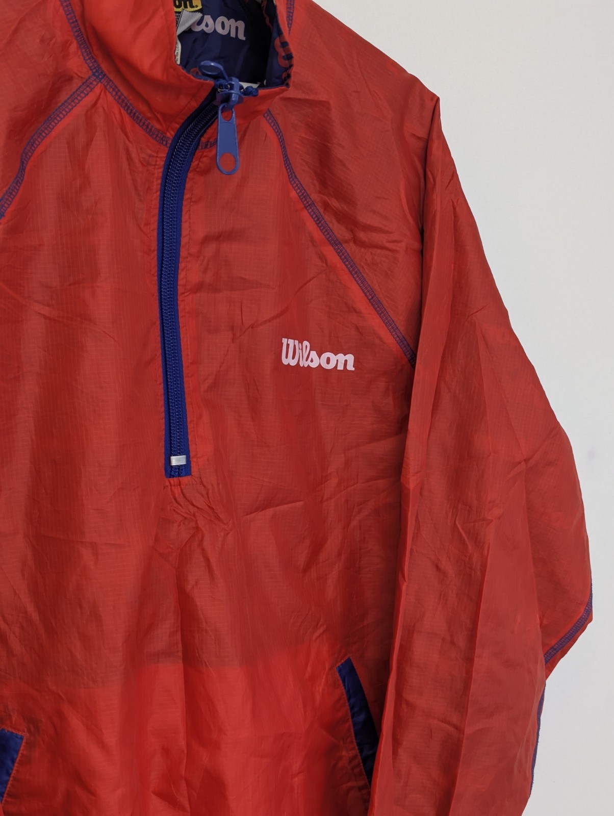Wilson Windbreaker Jacket - Red - Size L - Forever 21 Collaboration