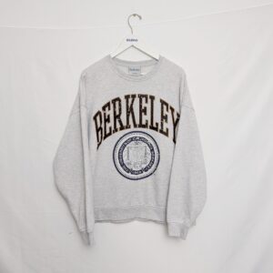 Women’s Berkeley University Collegiate Crewneck Sweatshirt – Grey – Size Medium