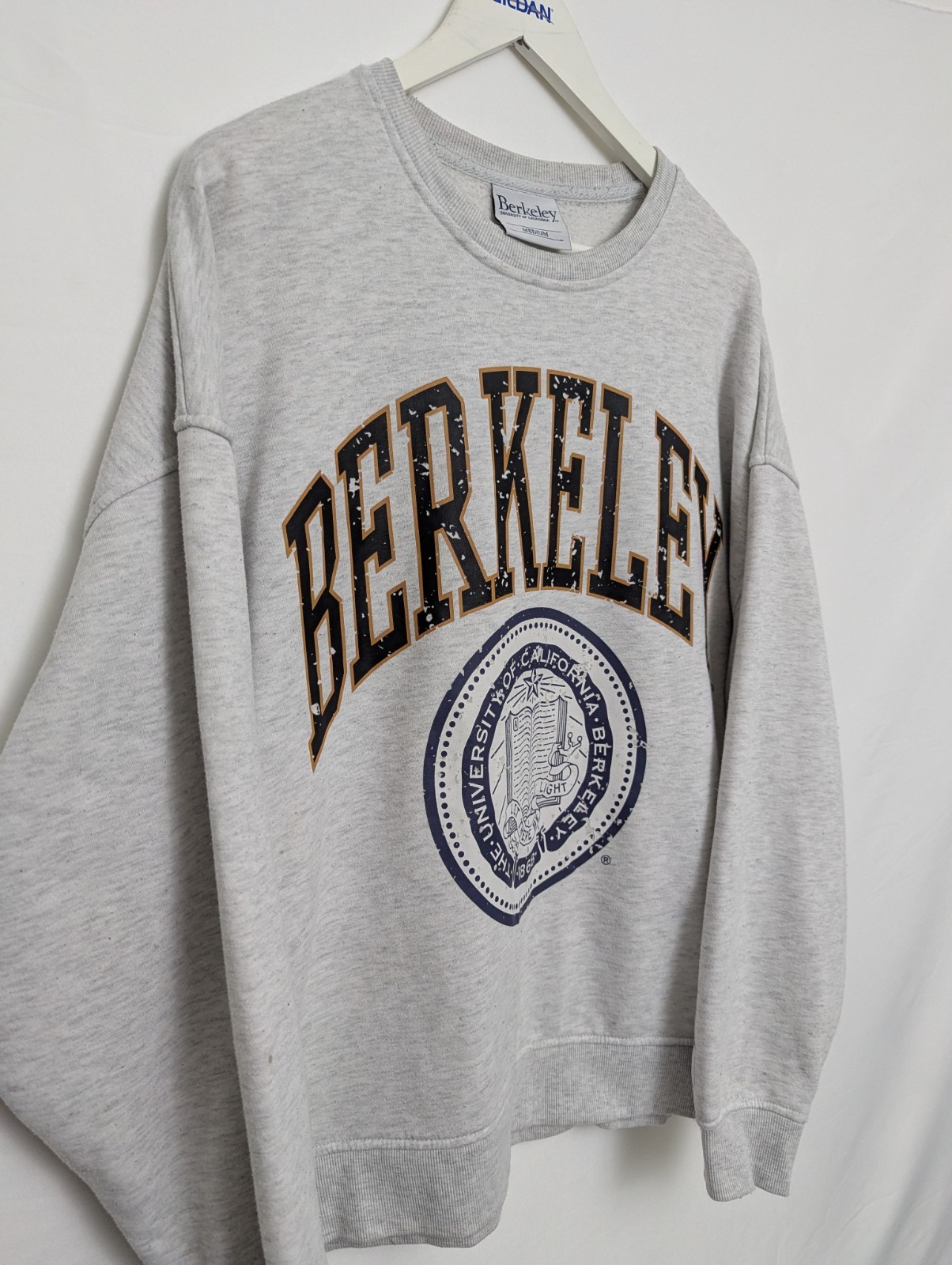 Women’s Berkeley University Collegiate Crewneck Sweatshirt – Grey – Size Medium