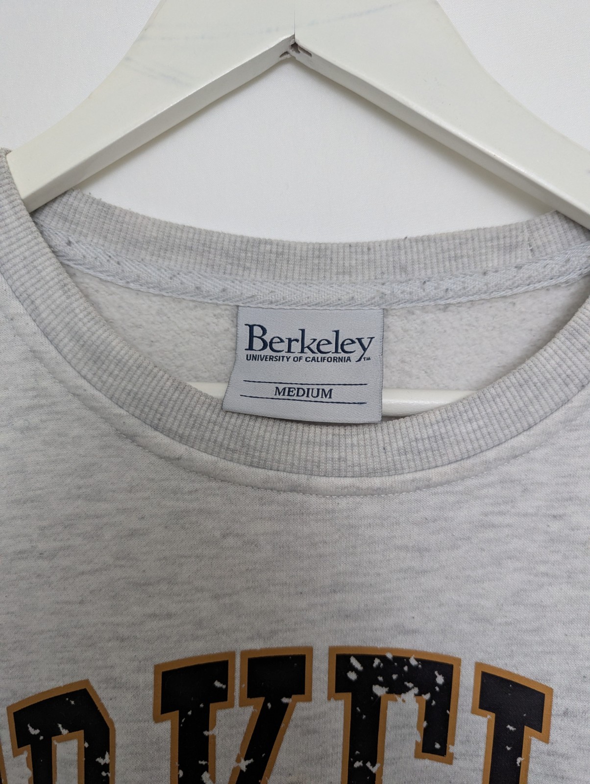 Women’s Berkeley University Collegiate Crewneck Sweatshirt – Grey – Size Medium