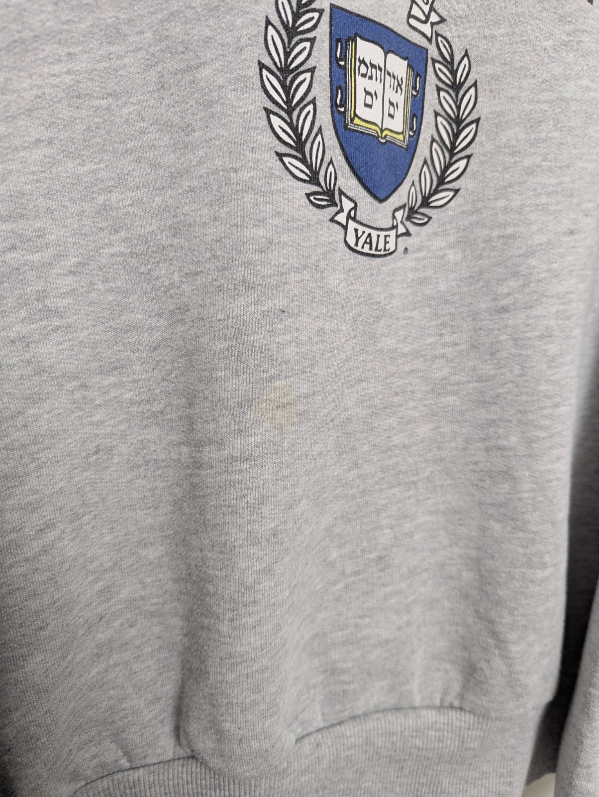Women’s Pull&bear Yale University Polo Collar Sweatshirt – Grey – Size Xs