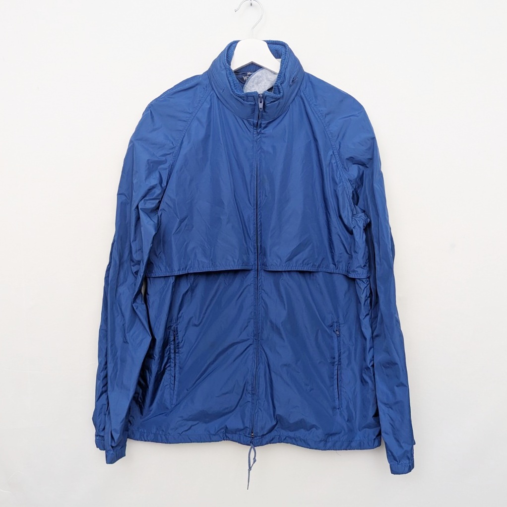 Woolrich Lightweight Blue Windbreaker Jacket - Size Large