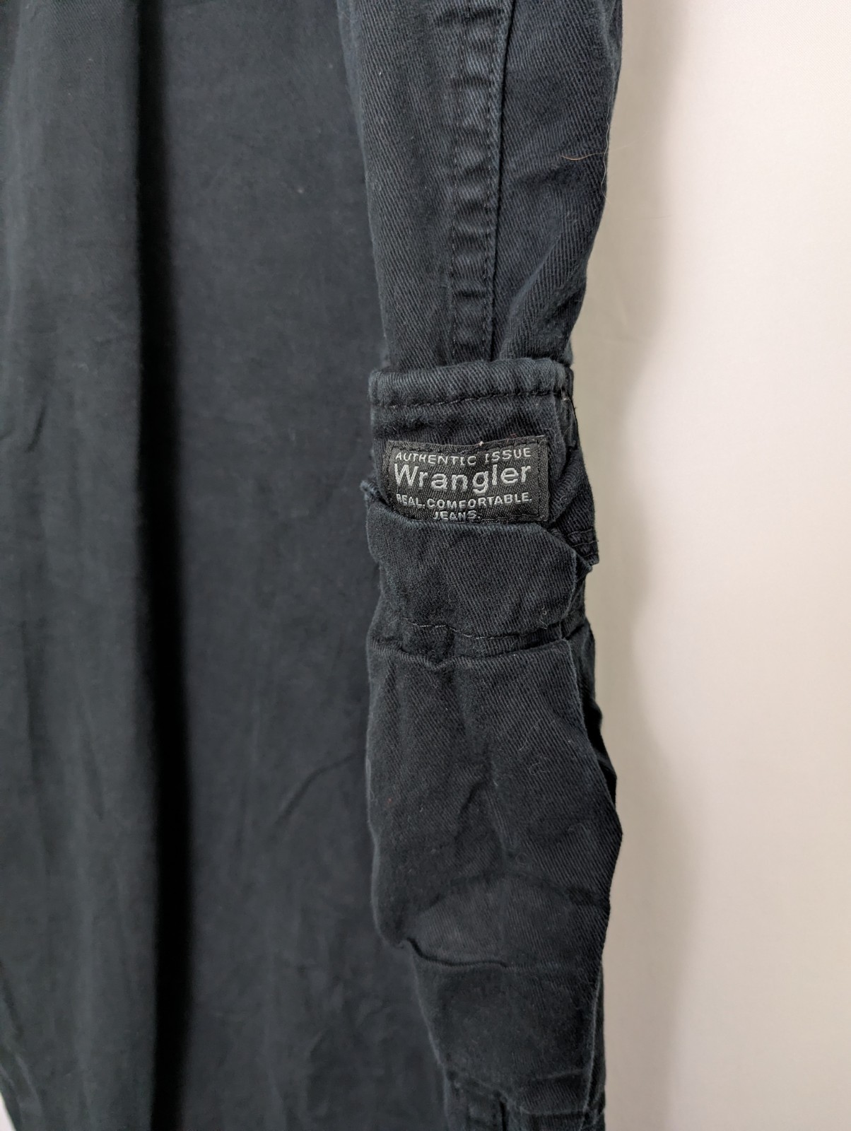 Wrangler Authentic Issue Cargo Trousers - Men’s 38x32 - Black - Workwear