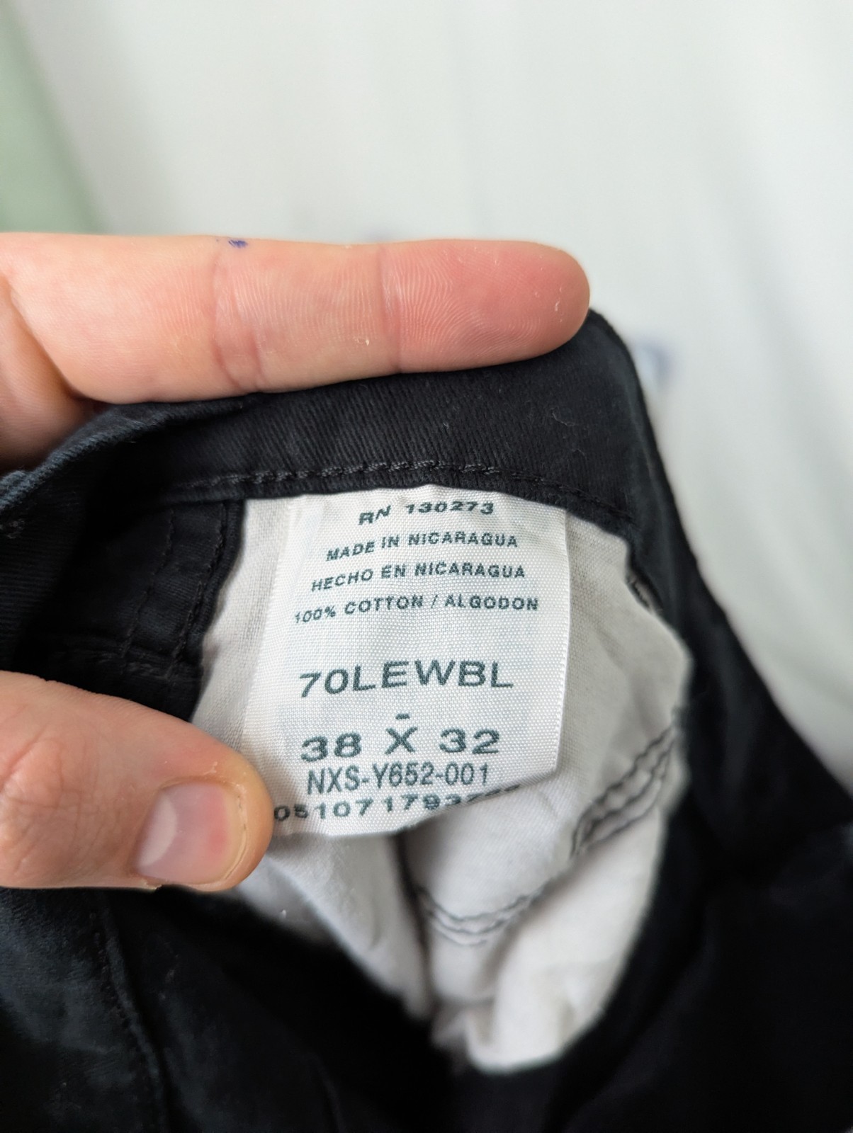 Wrangler Authentic Issue Cargo Trousers - Men’s 38x32 - Black - Workwear