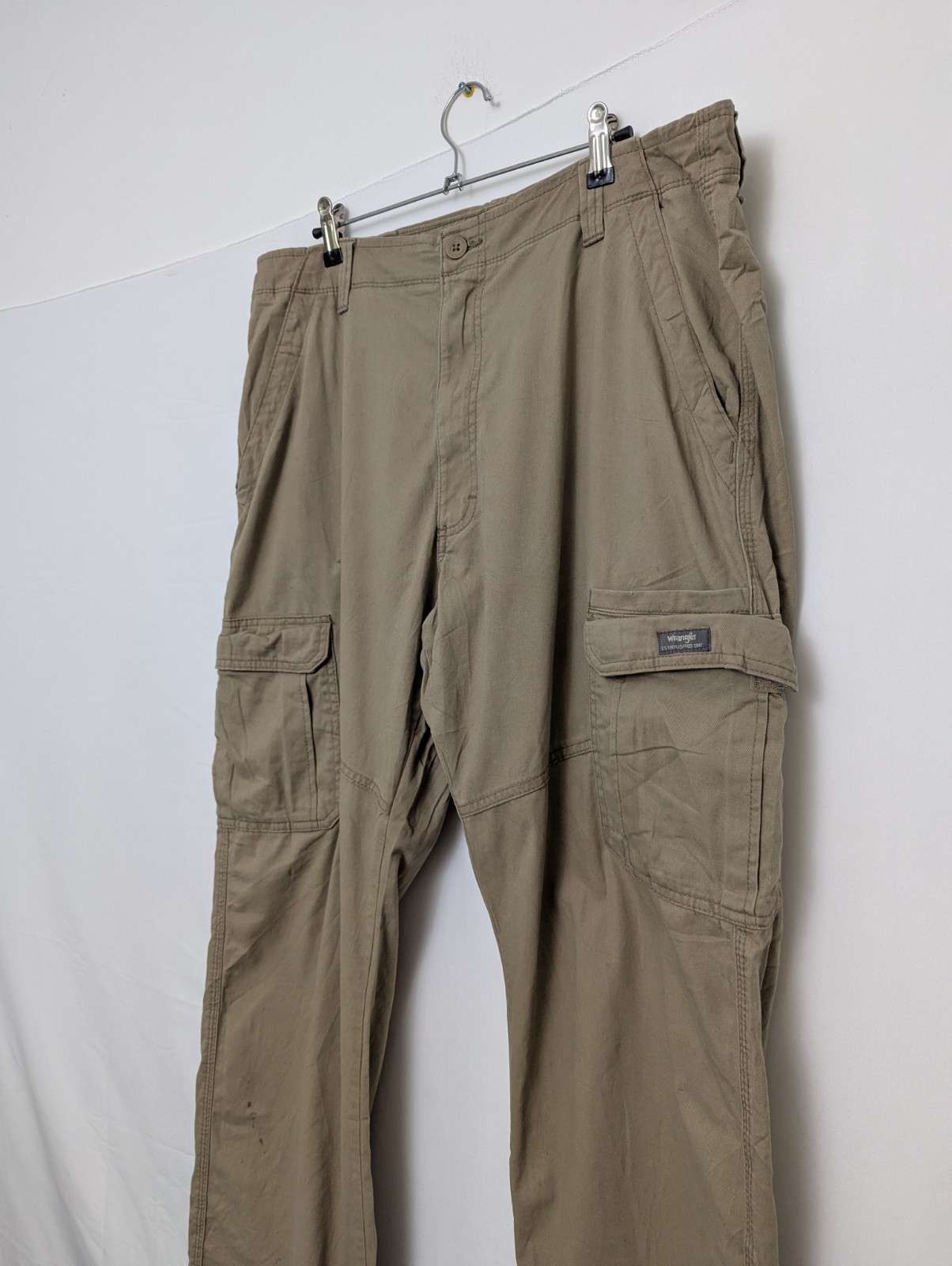 Wrangler Vintage Cargo Trousers - Beige - Men’s 36w 30l - Early 2000s