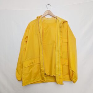Yellow Waterproof Rain Suit – Jacket & Trousers – Size M