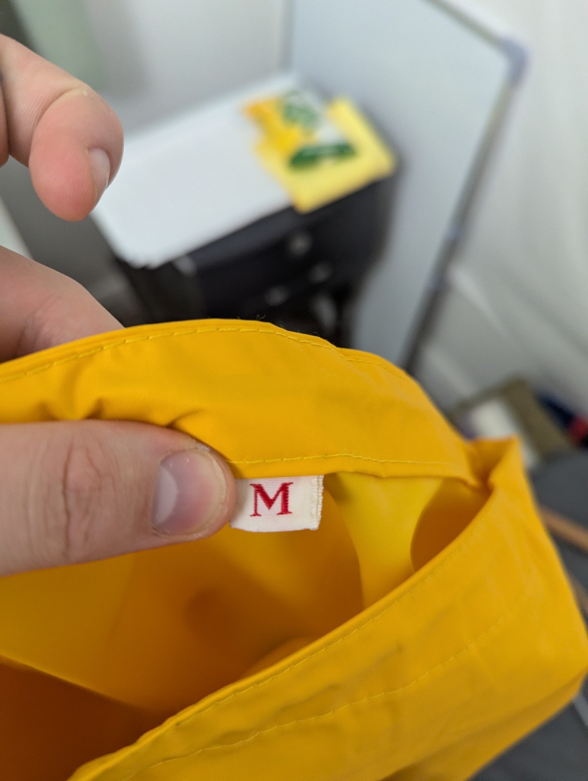 Yellow Waterproof Rain Suit – Jacket & Trousers – Size M