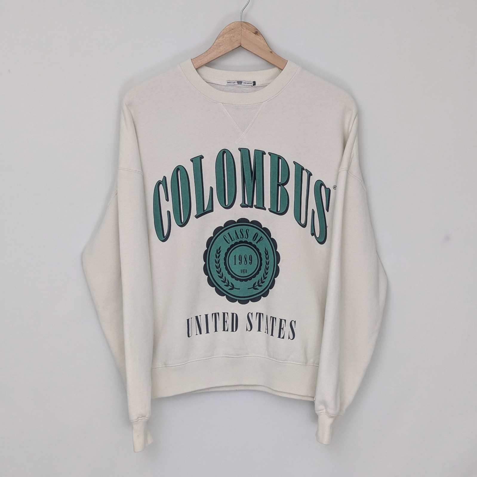American Today Columbus Sweatshirt - Cream - Women's Size S