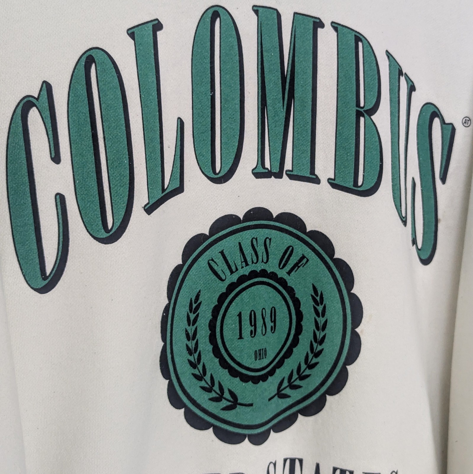 American Today Columbus Sweatshirt - Cream - Women's Size S