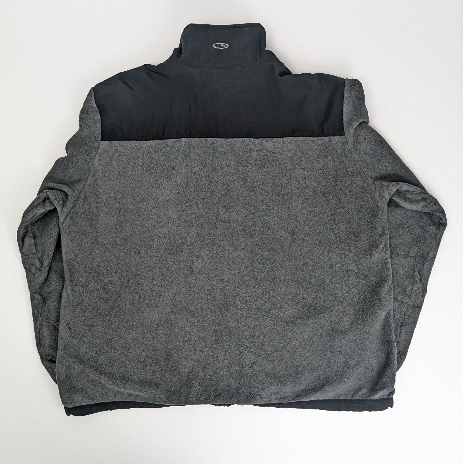 Champion Fleece Jacket - Black/grey - Full Zip Nylon Panel - Size Xxl