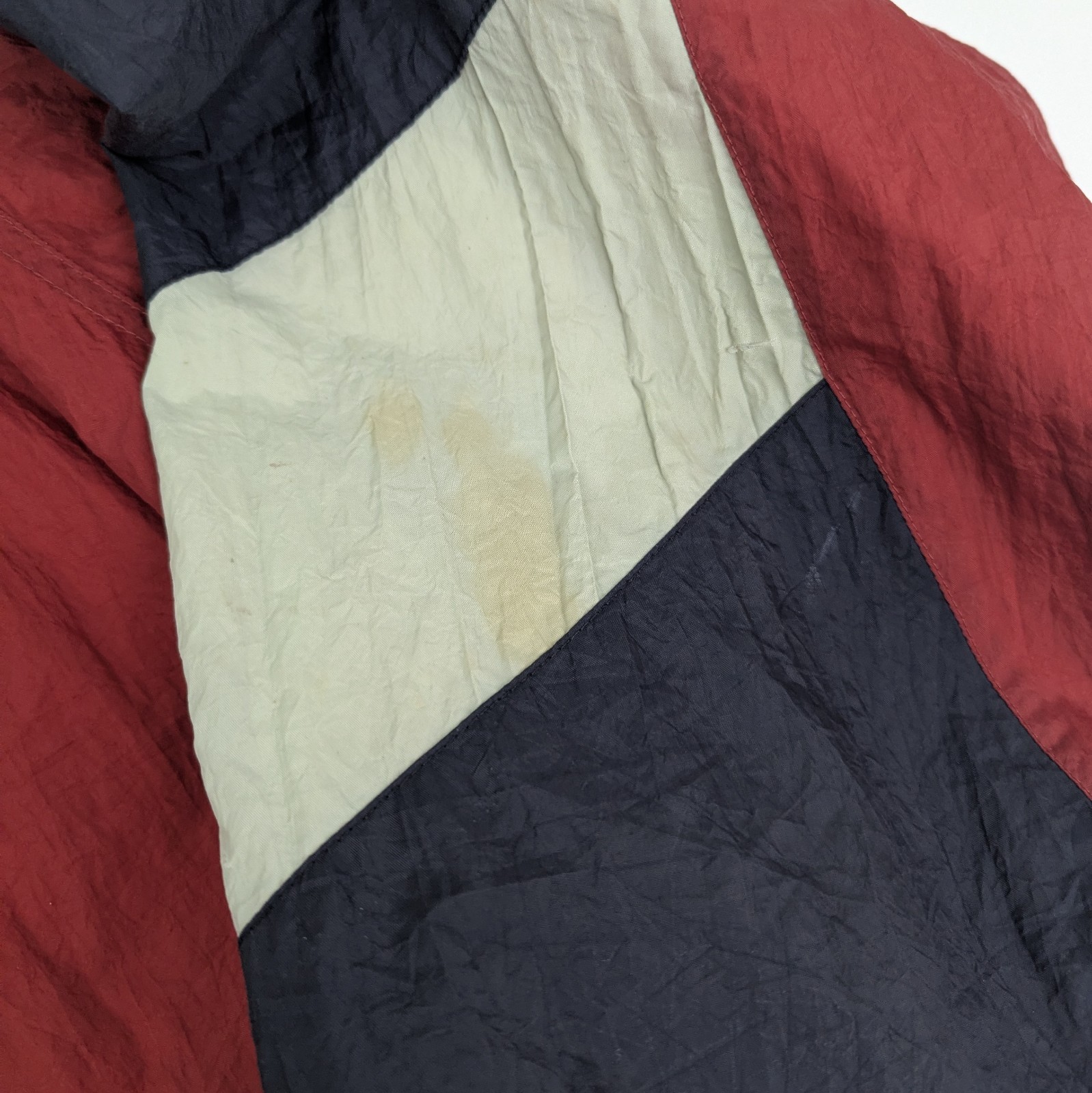 Champion Vintage Windbreaker Jacket - Navy/red/off White - Zip Up - Size Xxl