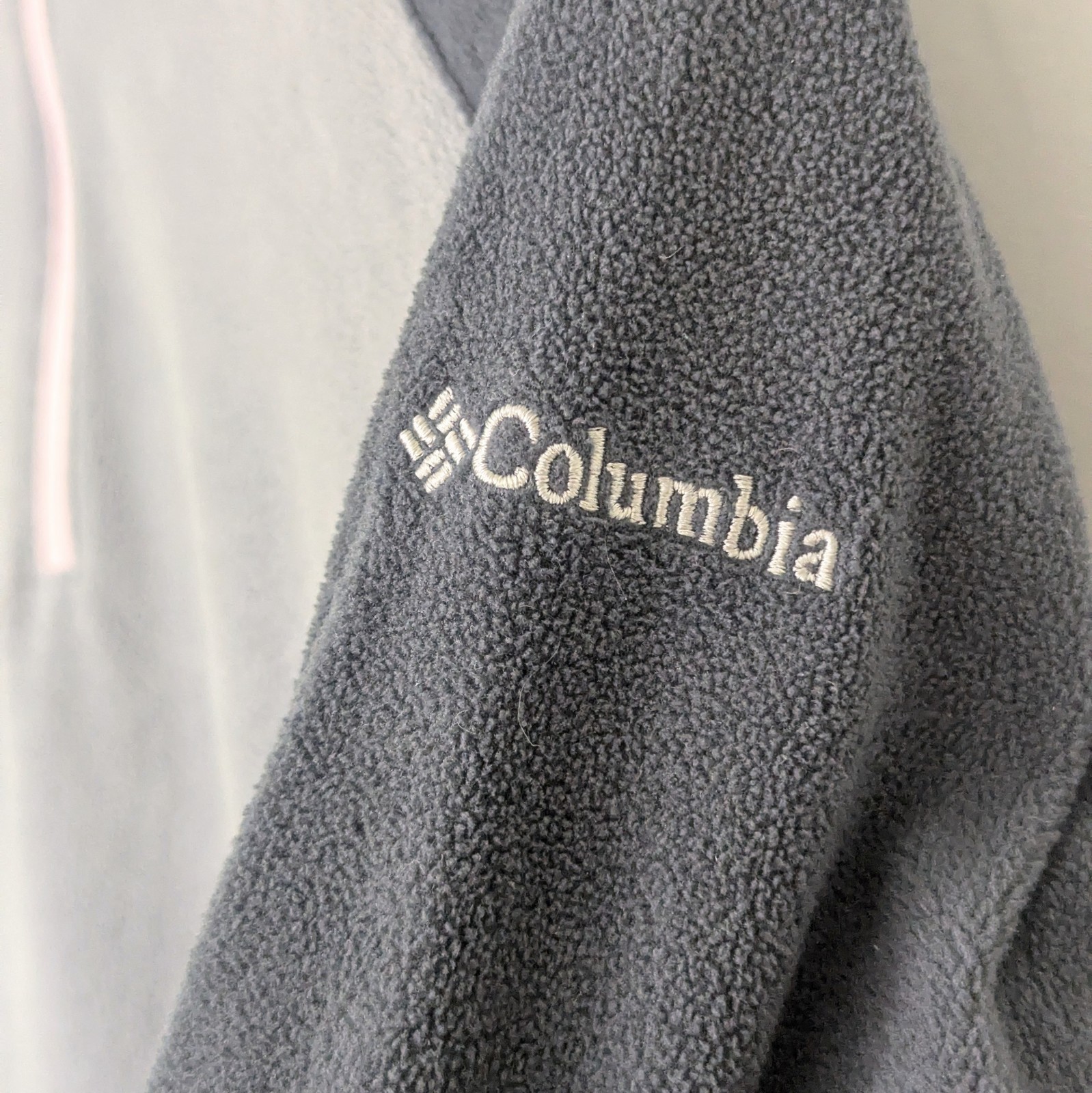Columbia 1/4 Zip Fleece - Grey - Size S Womens