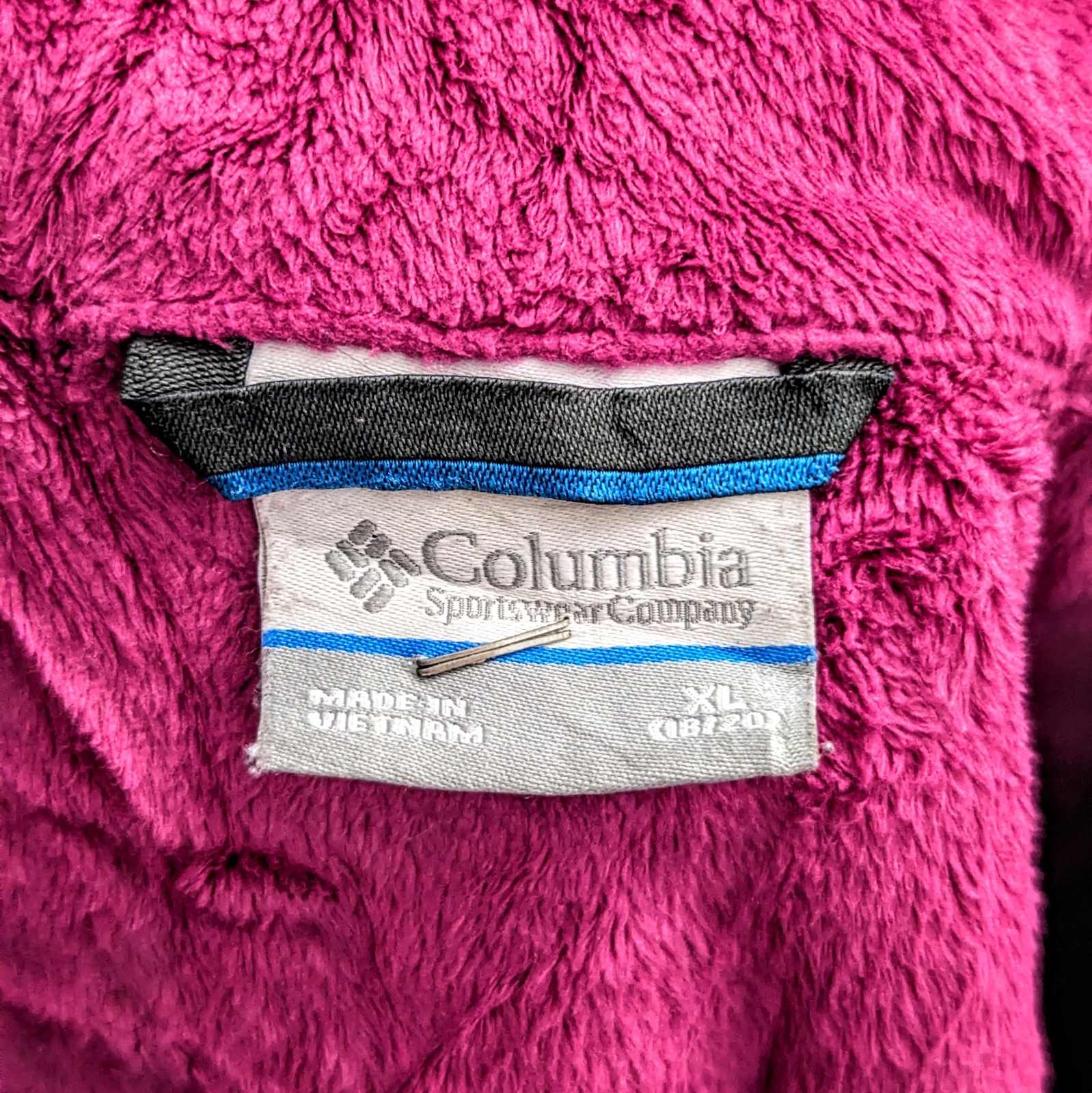 Columbia Fleece Jacket - Pink - Size Xl Womens
