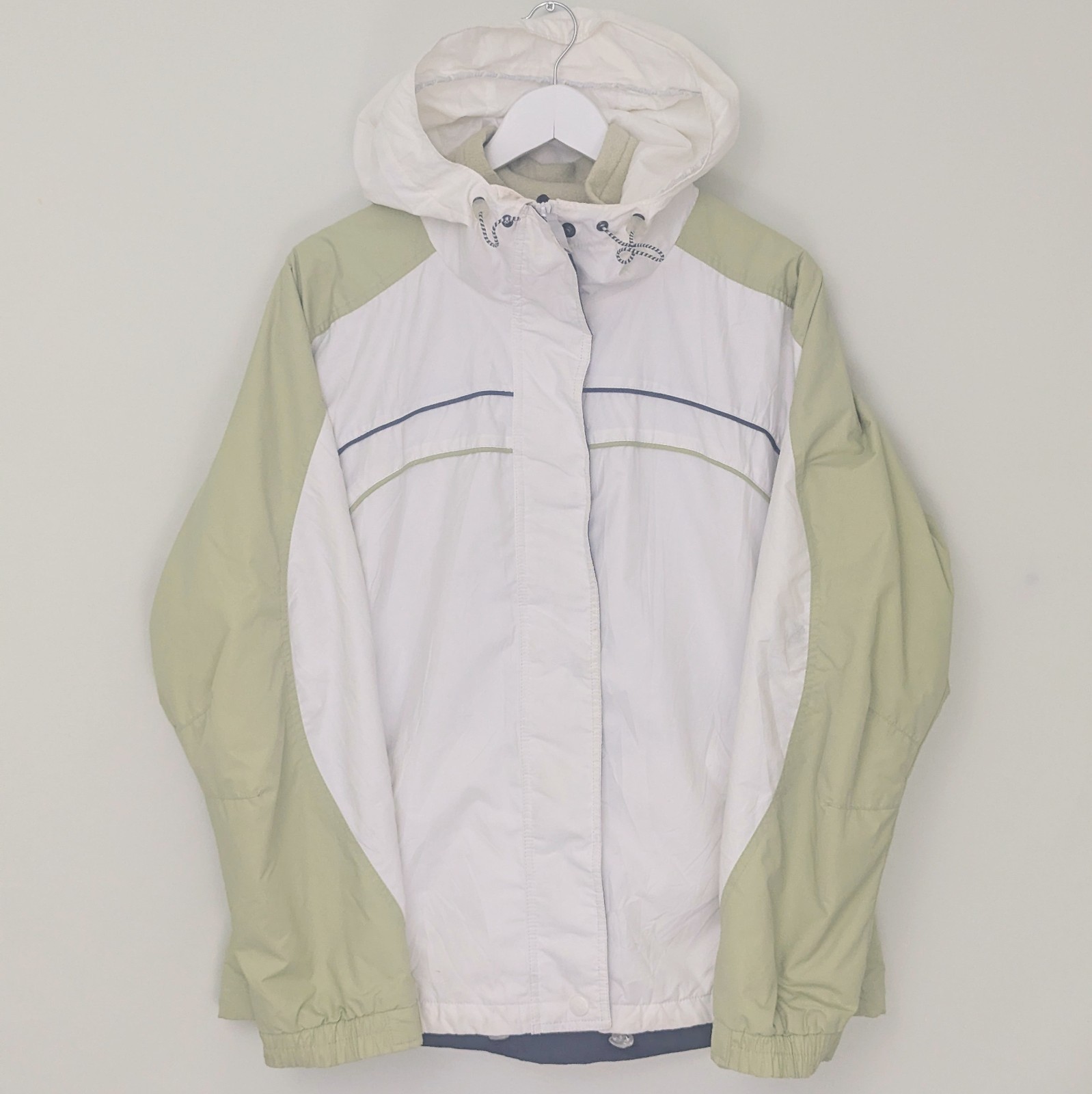 Columbia Interchange Jacket - White / Green - Womens Size Xl - 3 In 1