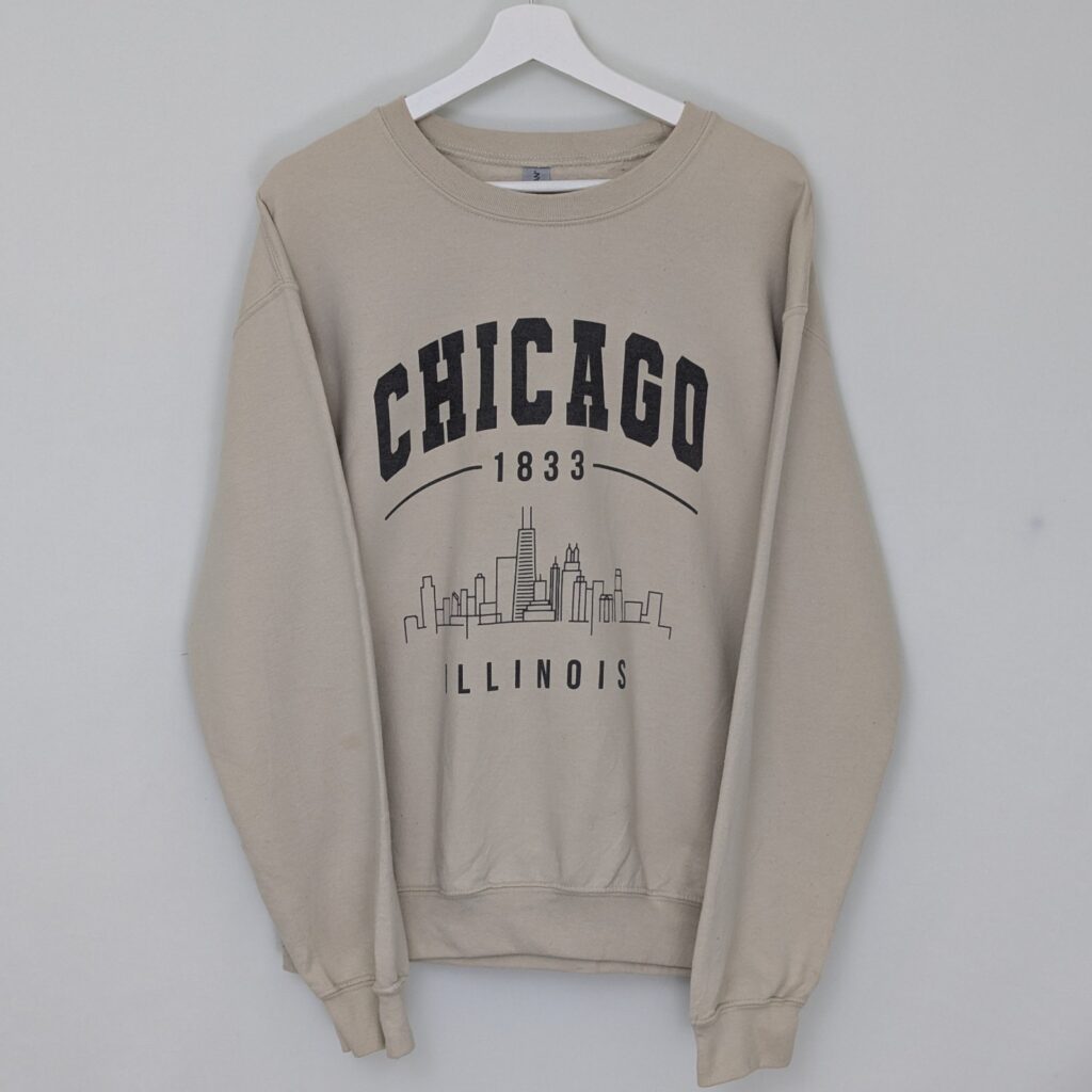 Gildan Chicago Sweatshirt - Beige - Size M