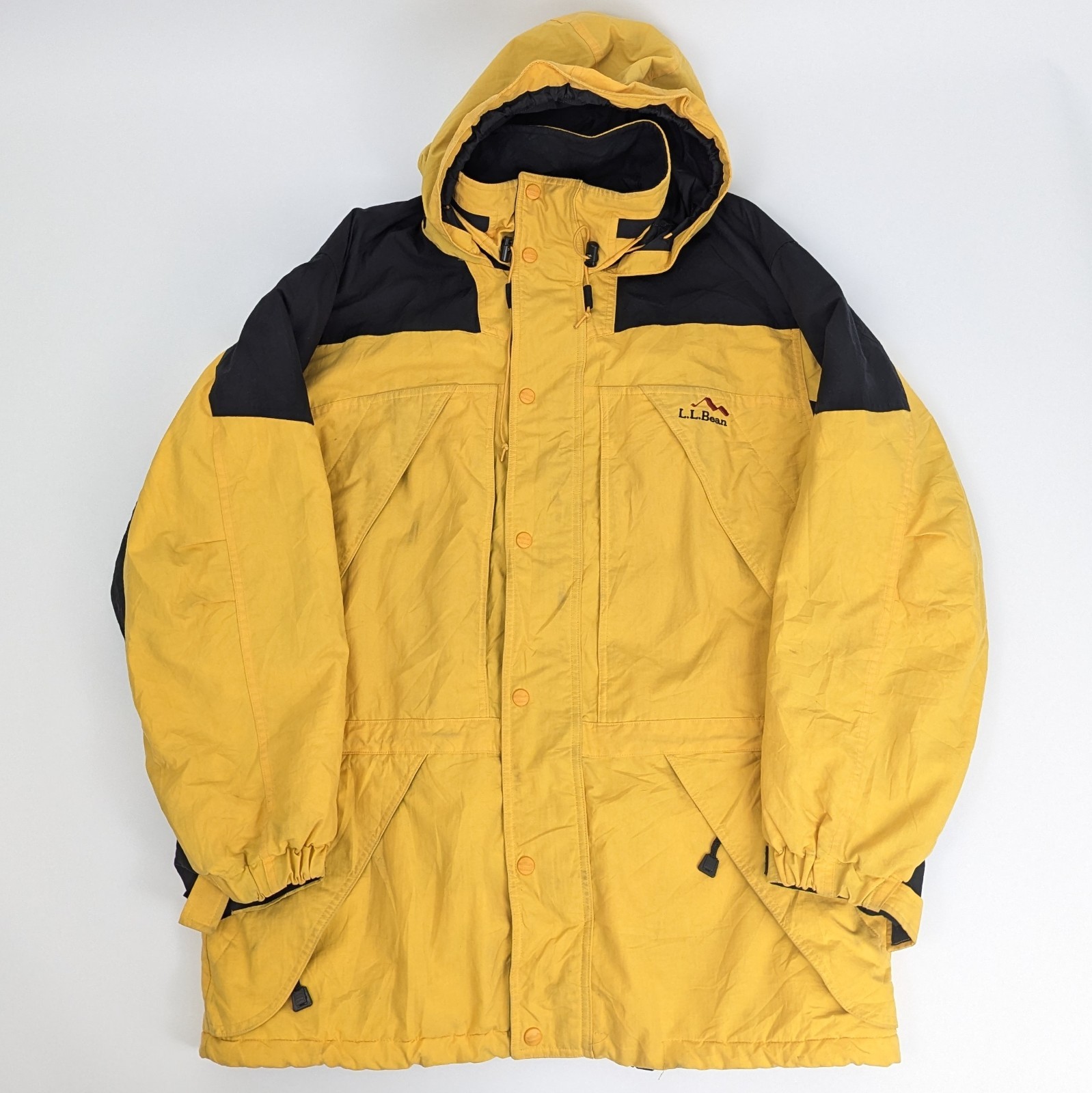 L.l.bean Outdoor Jacket - Yellow/black - Size L