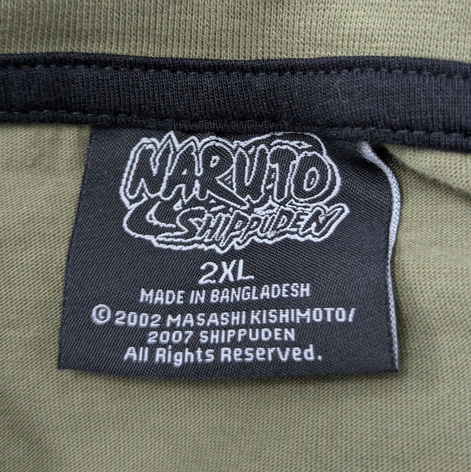 Naruto Shippuden T-shirt - Green - Size 2xl