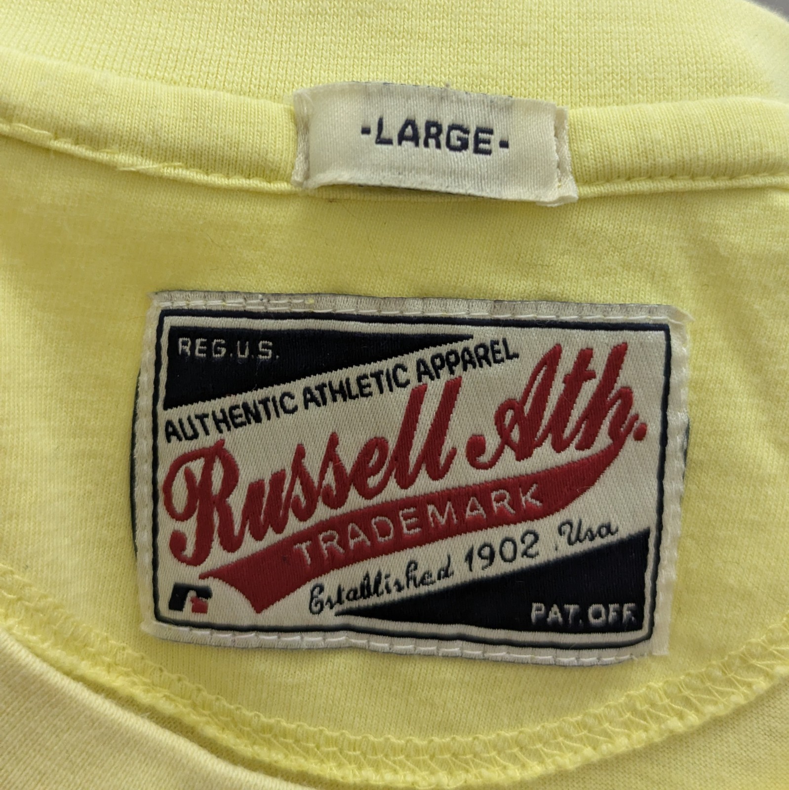 Russell Athletic T-shirt - Yellow - Size L