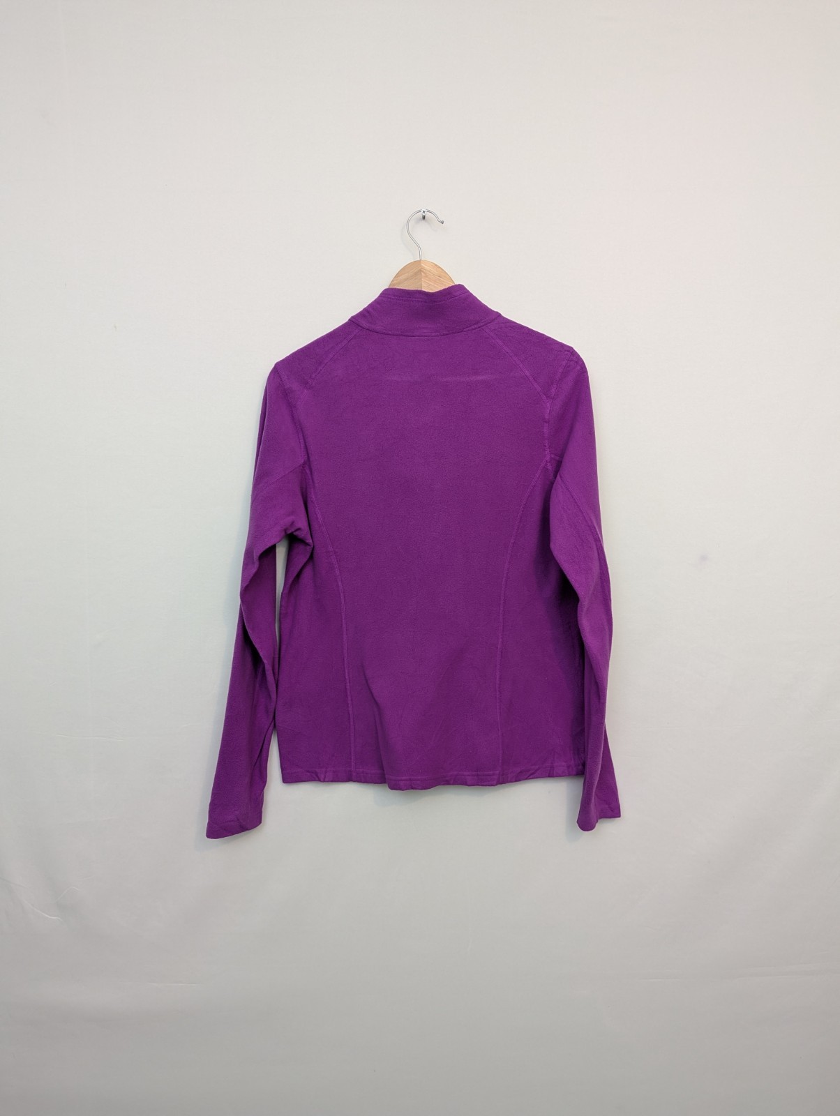 The North Face 1/4 Zip Fleece - Purple / Grey - Size Large