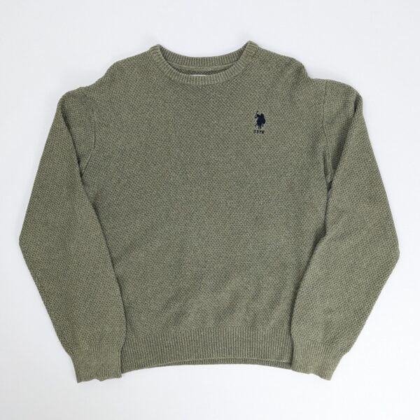 U.s. Polo Assn Knit Jumper - Khaki Green - Size Xxl