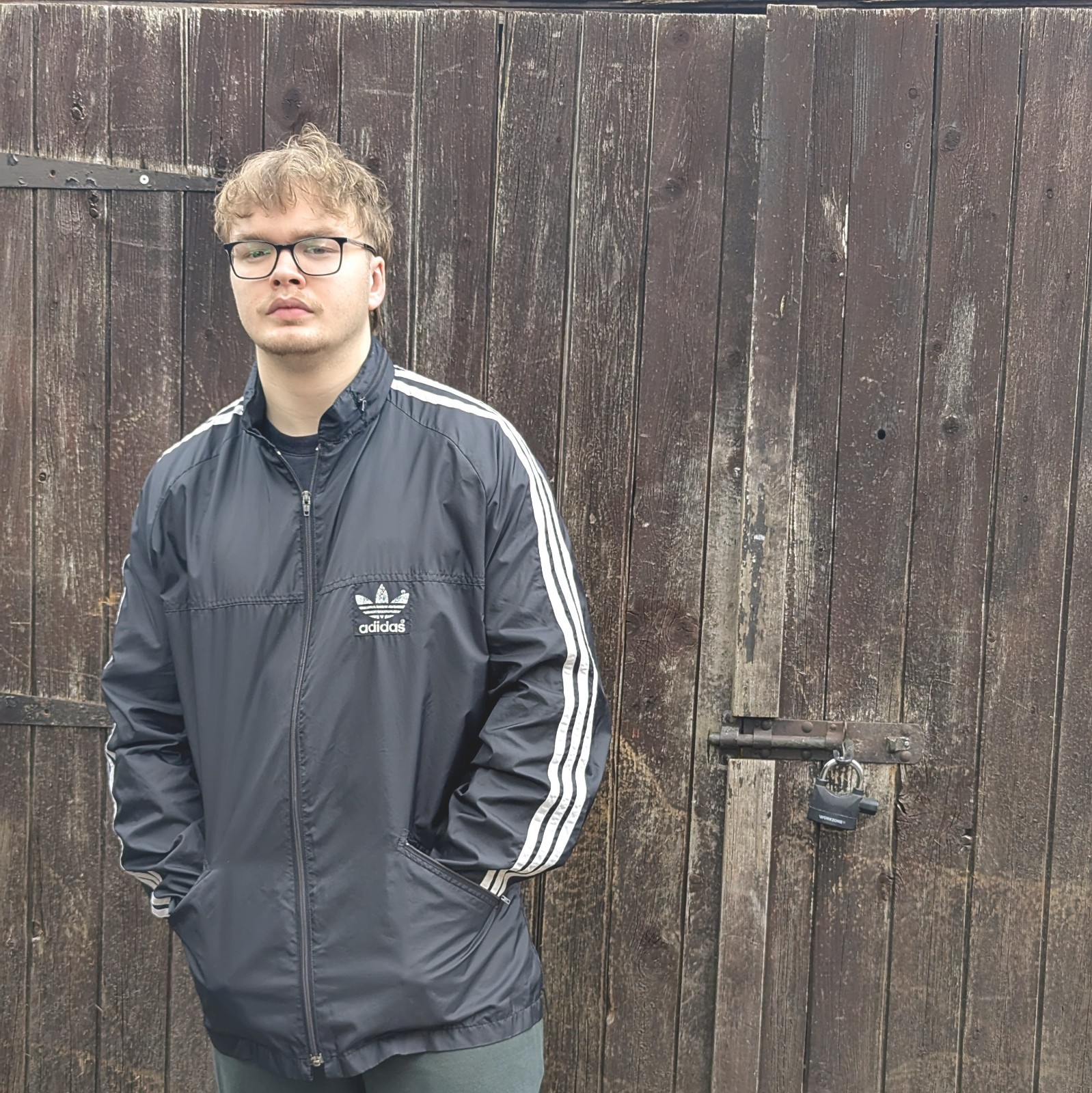 Vintage Adidas Originals Jacket - Black - 3 Stripe - Size L