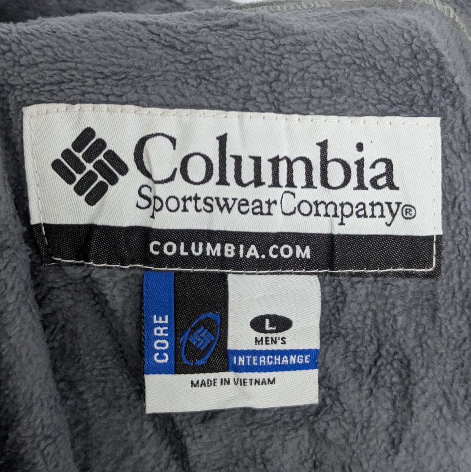 Vintage Columbia Interchange Jacket - Red/grey - Size L - Y2k