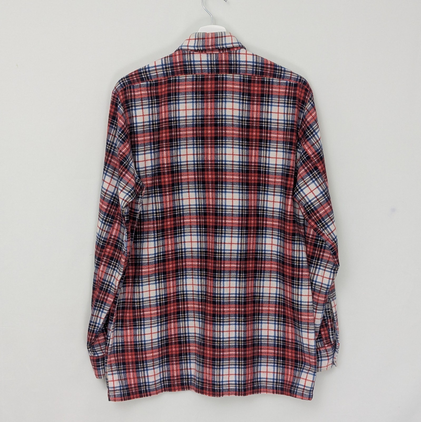 Vintage Friendship Flannel Shirt - Red/blue/white Check - Size M
