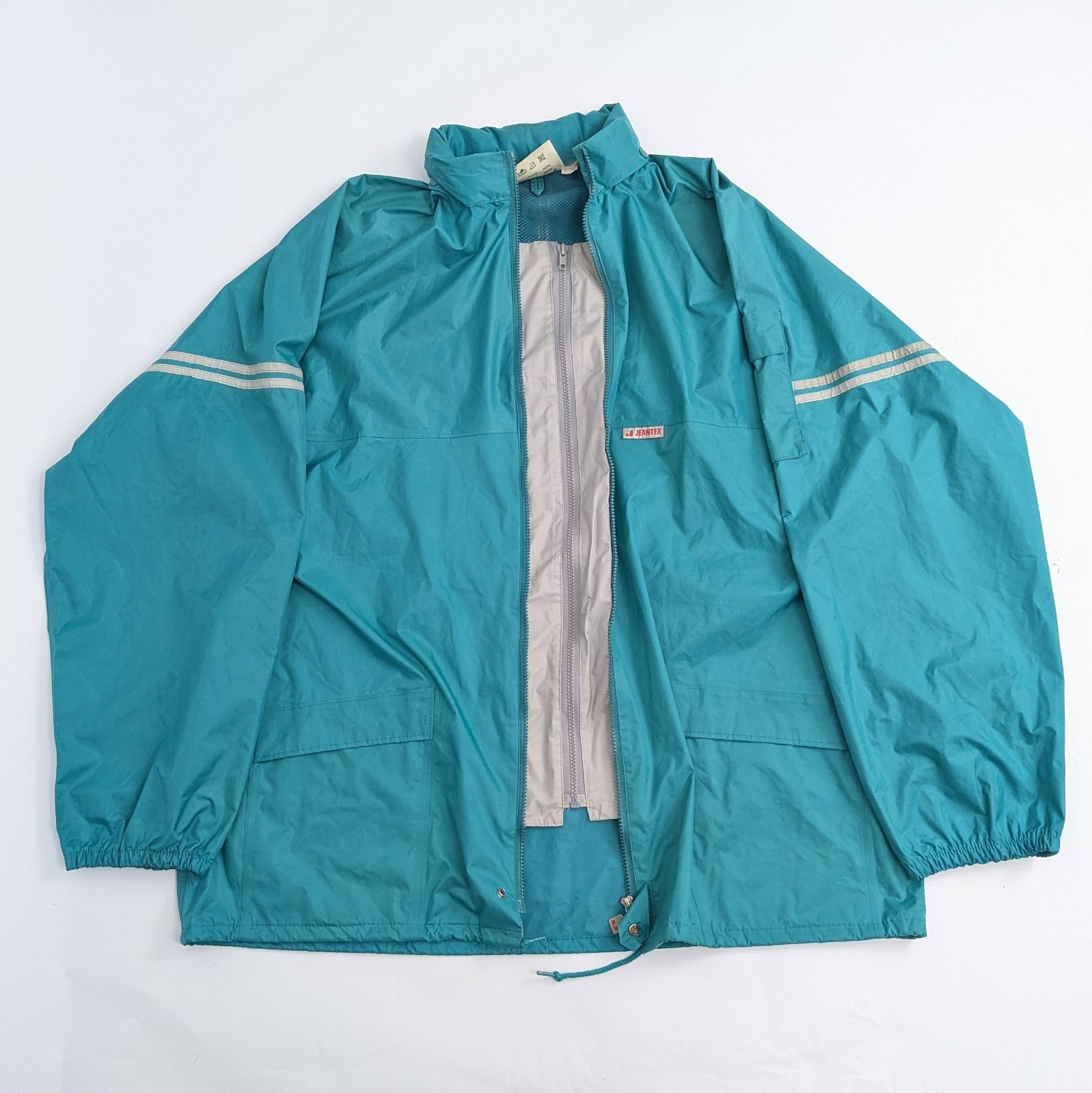Vintage Jeantex Waterproof Jacket - Teal - Size Xl