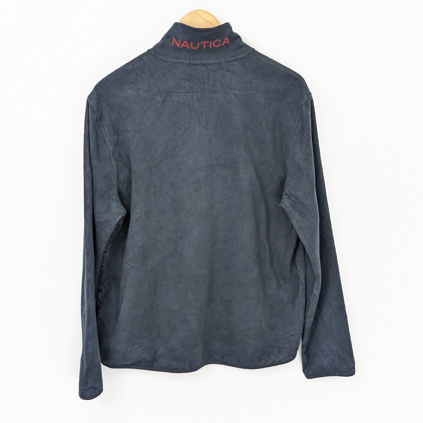 Vintage Nautica Quarter Zip Fleece - Navy - Size M - Y2k