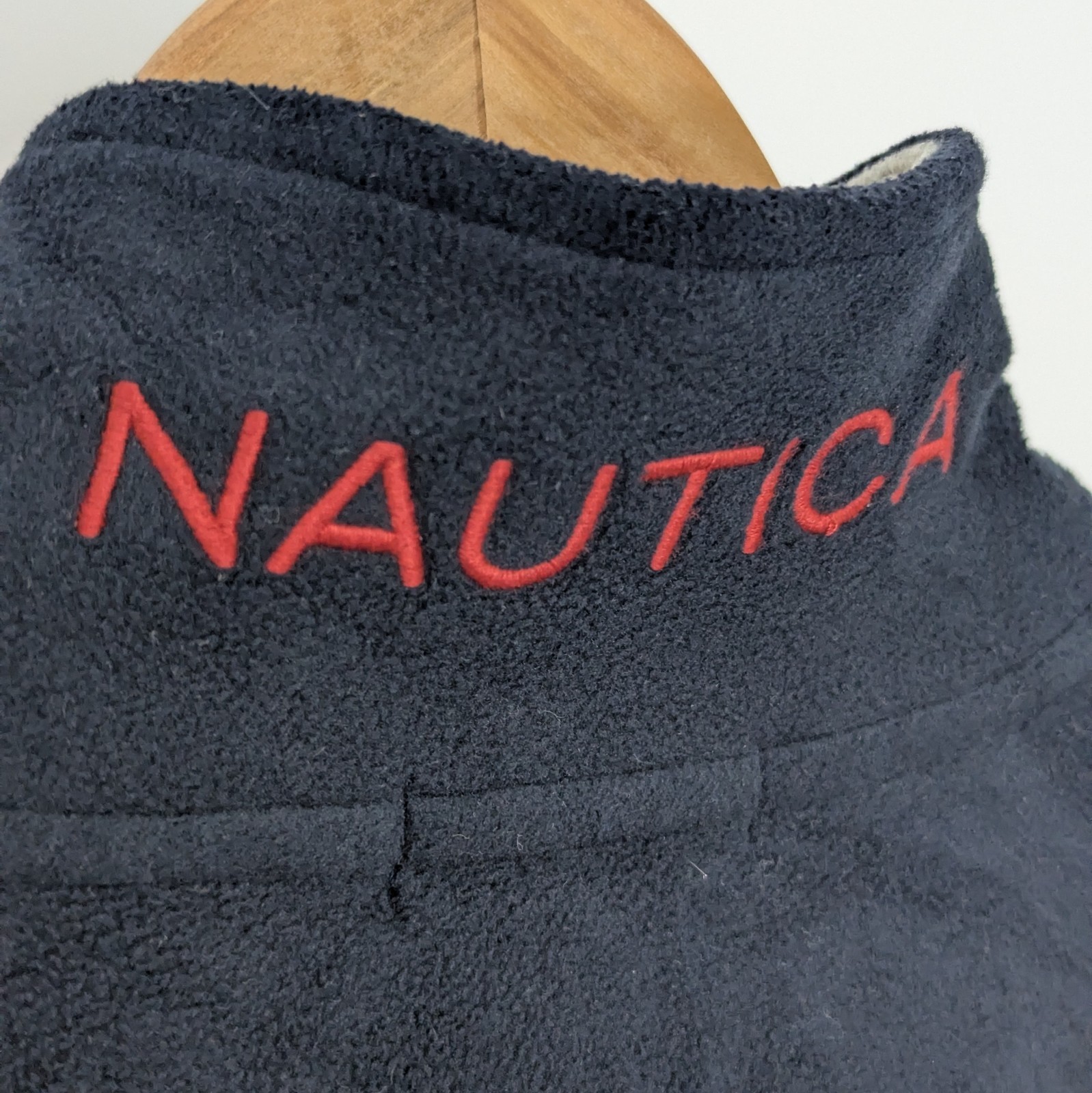 Vintage Nautica Quarter Zip Fleece - Navy - Size M - Y2k