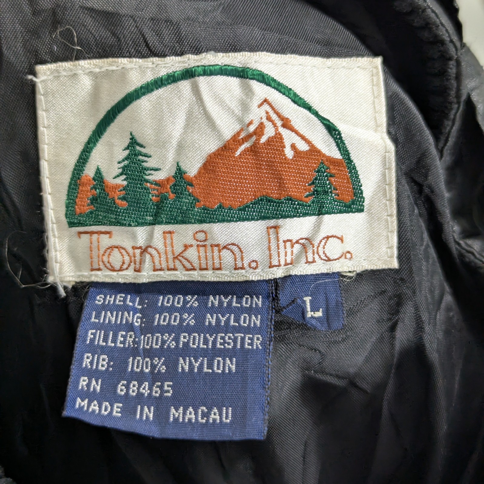 Vintage Tonkin Inc Cat Solar Turbines Workwear Bomber Jacket - Black - Size L