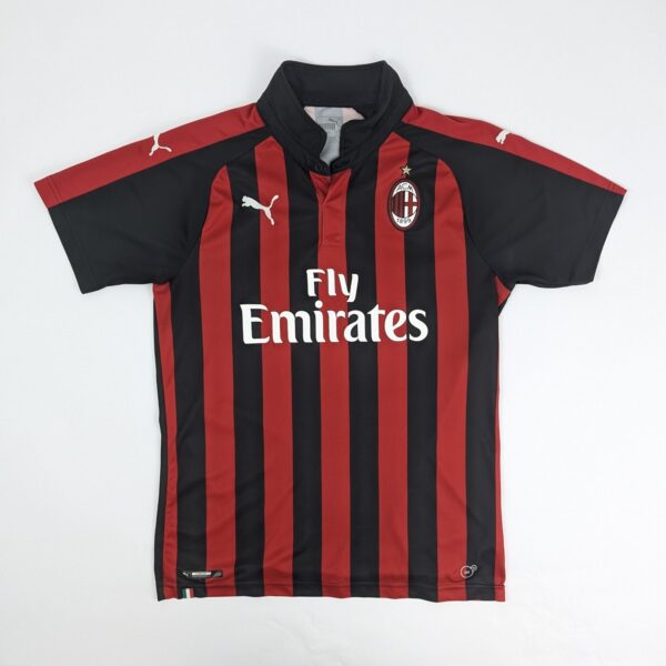 Ac Milan 18/19 Home Football Shirt - Red/black - Size M