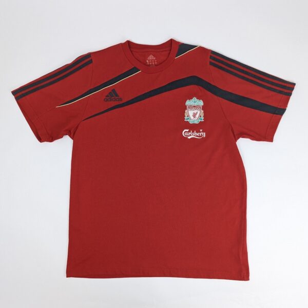 Adidas Liverpool Fc T Shirt - Red Black Football Tee - Size Xl