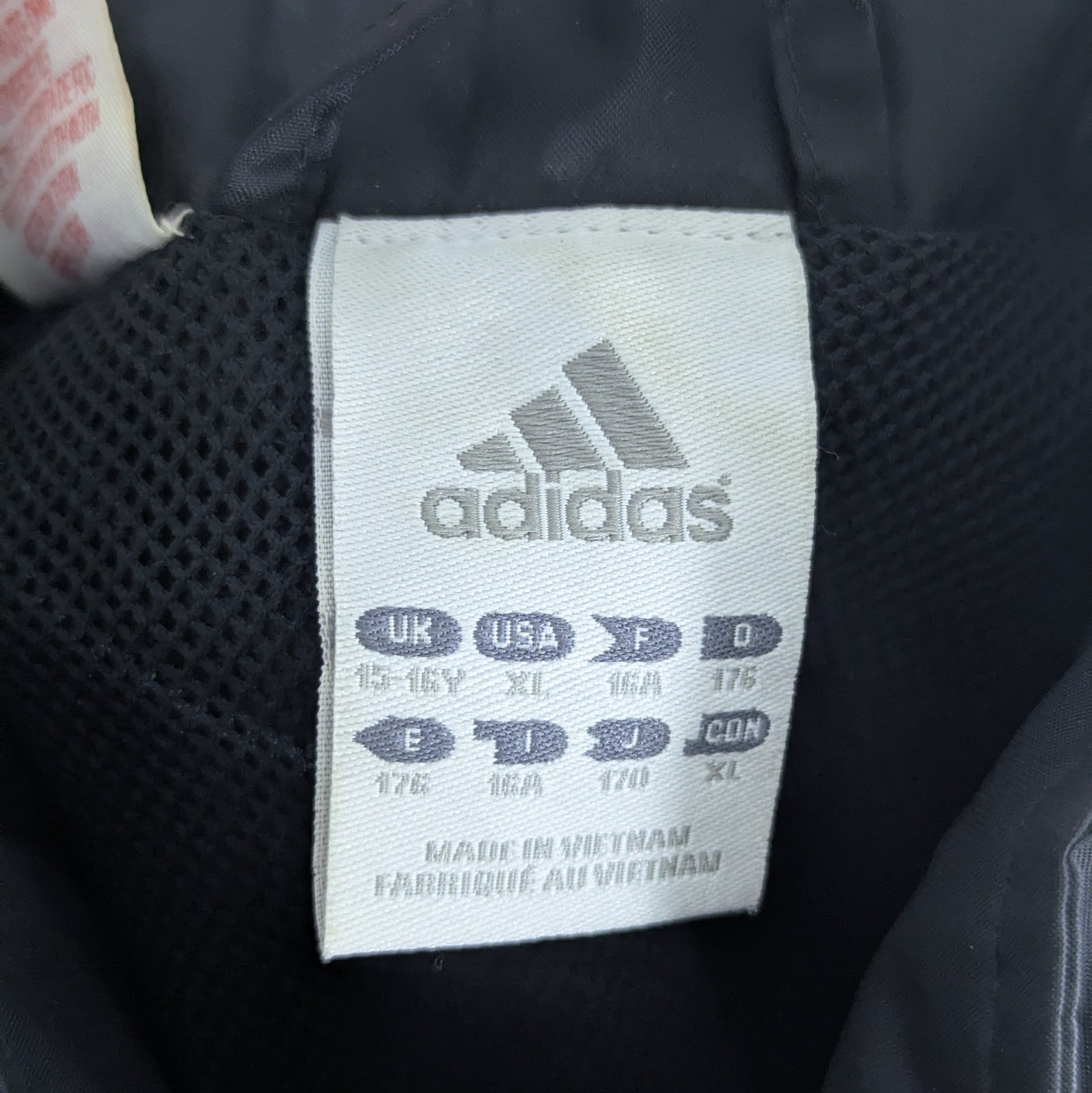 Adidas Windbreaker Jacket - Black / White - Women's M - Hidden Hood