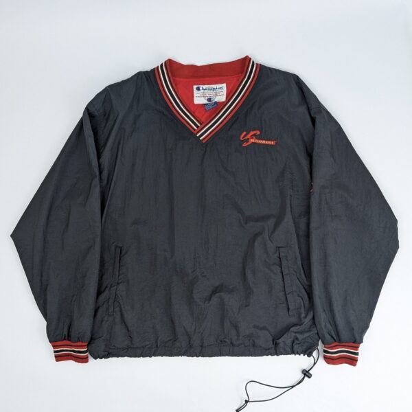 Champion Us Foodservice Vintage Pullover Windbreaker Jacket - Black/red - Xl
