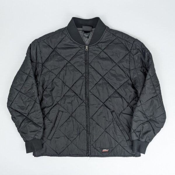 Dickies Quilted Bomber Jacket - Black Padded Workwear - Size L