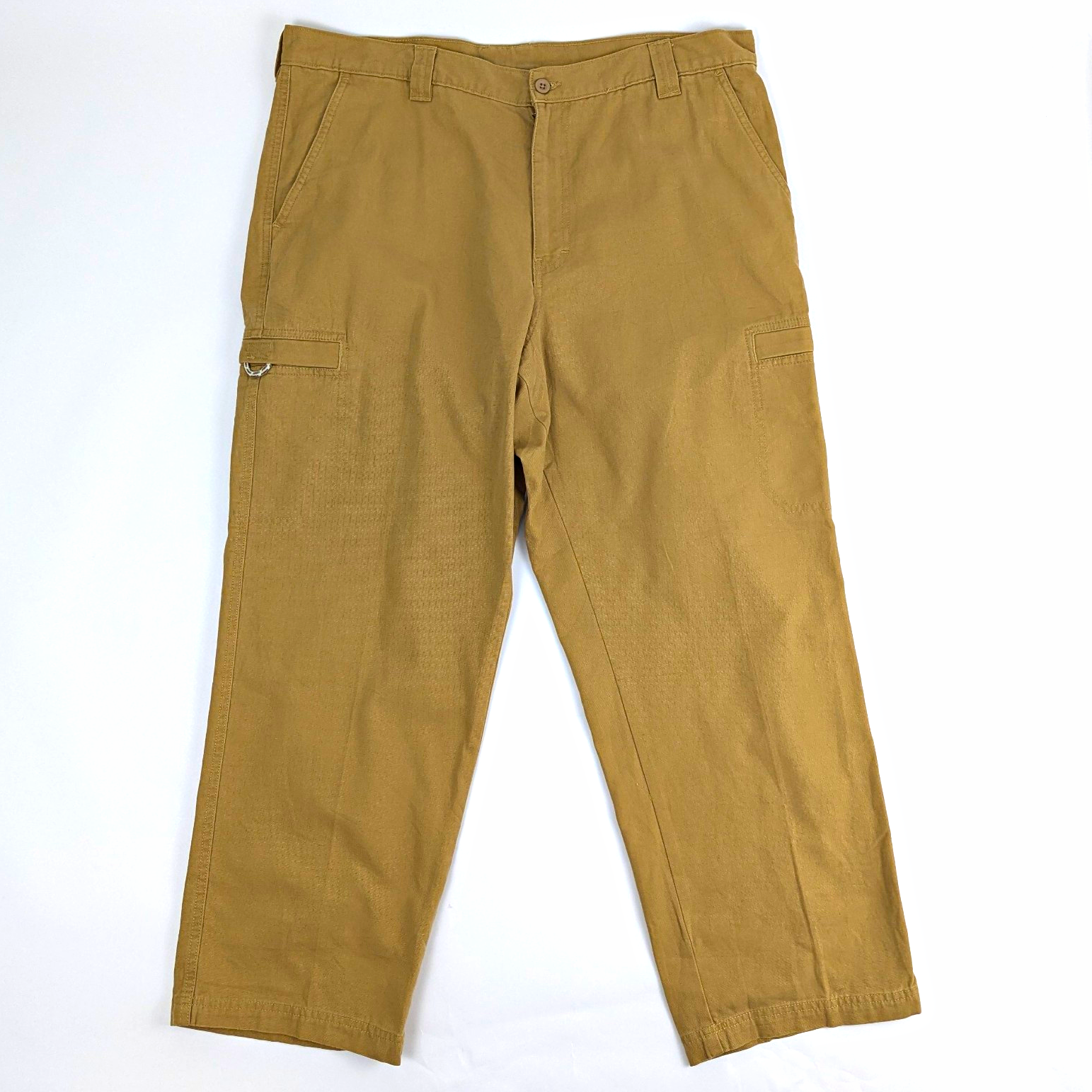 L.l.bean Cargo Trousers - Tan / Khaki - W38 L29 - Cotton Utility Workwear