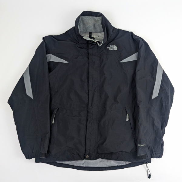 The North Face Hyvent Jacket - Black / Grey - Size Medium - Waterproof Shell