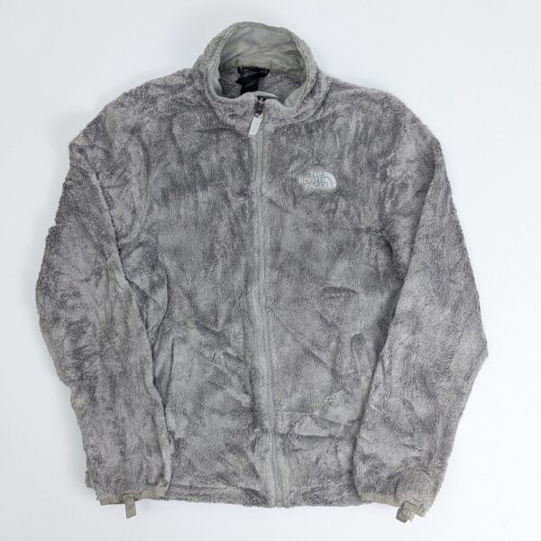 The North Face Teddy Fleece Jacket - Grey - Full Zip - Size M