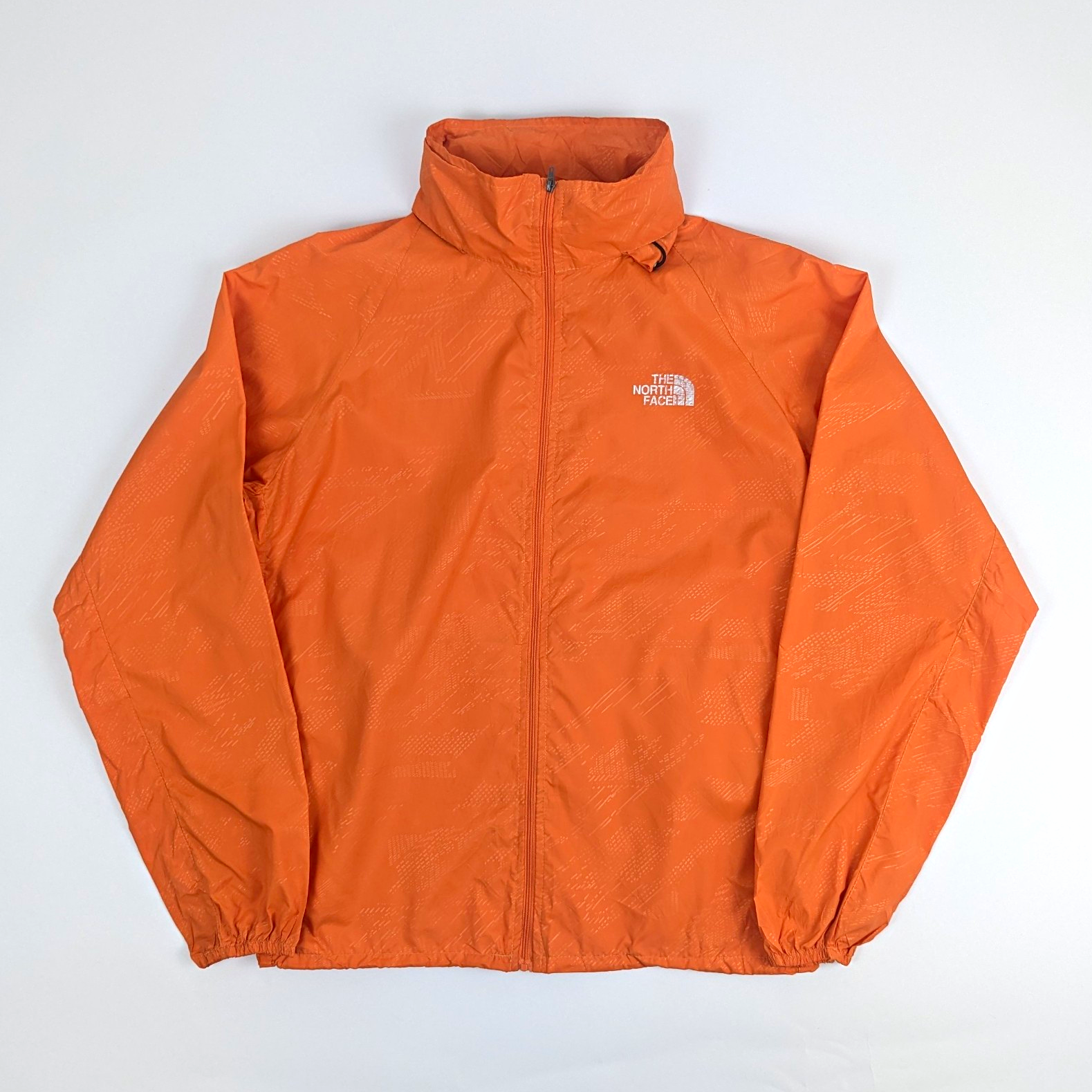 The North Face Windbreaker Jacket - Orange Tonal Print - Men's Medium