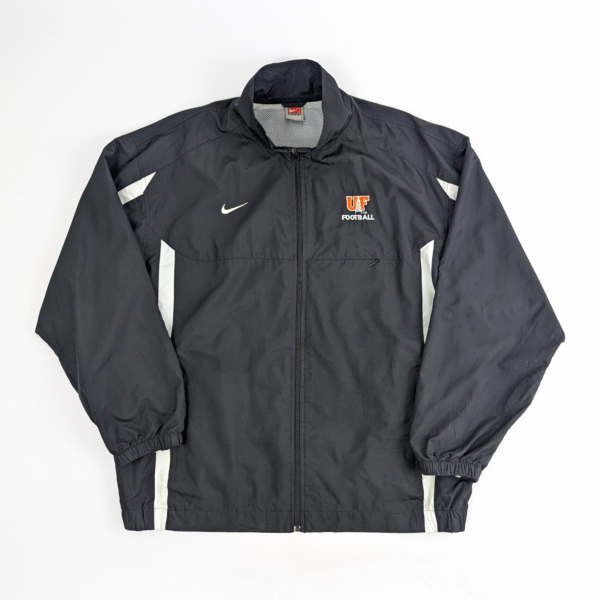 Vintage 00s Nike Team Uf Football Windbreaker - Black / White - Men's Xl