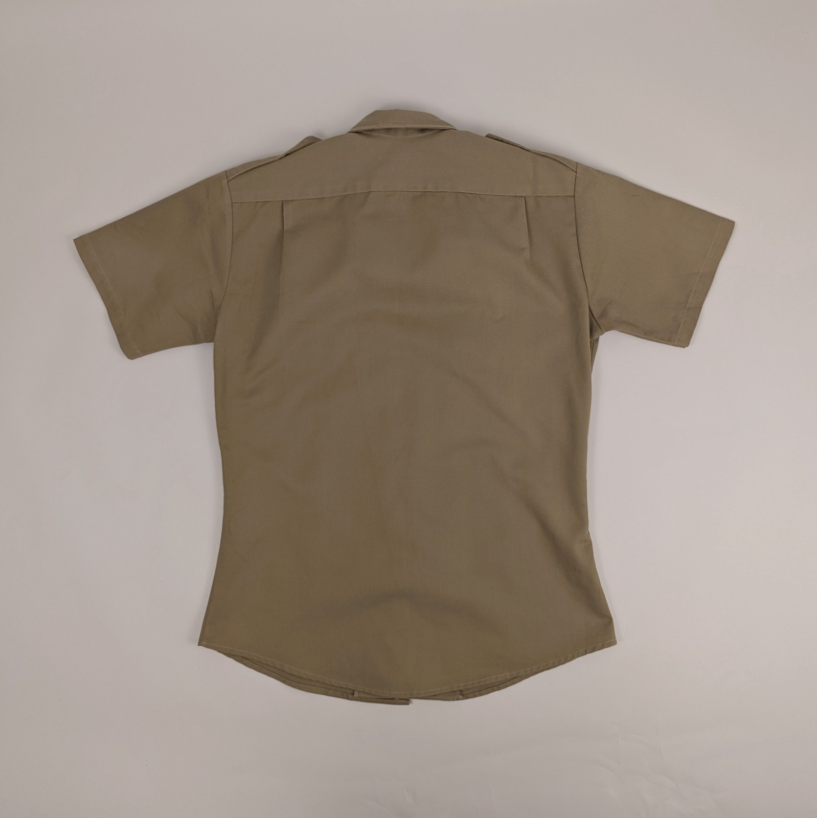 Vintage 80s Lopy Safari Shirt - Khaki Brown - Men's Medium - Dacron Cotton