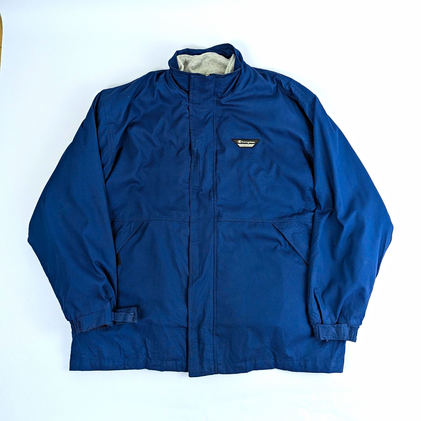 Vintage 90s Champion 3 In 1 Jacket - Navy / Grey - Detachable Fleece - Xl
